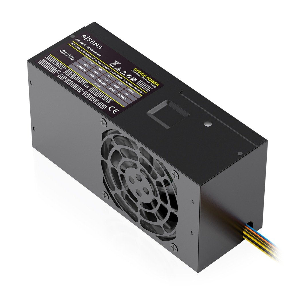 EAN 8435739905159 - AISENS ASPC-500TFX-SEOBK unidad de fuente de alimentación 20+4 pin ATX Negro imagen 2