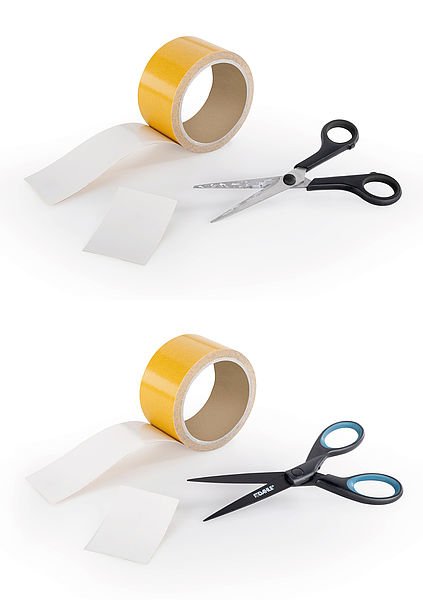 Dahle 54307 Office Titanium Tijeras De Acero Templado 18cm - Recubiertas De Titanio - Revestimiento Antiadherente - Mangos Revestidos De Goma