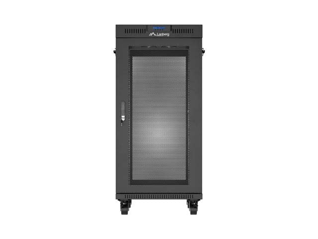 Lanberg Rack Cabinet 19" Free-Standing 24u 600x800 Flat Pack With Mesh Door Lcd Negro V2