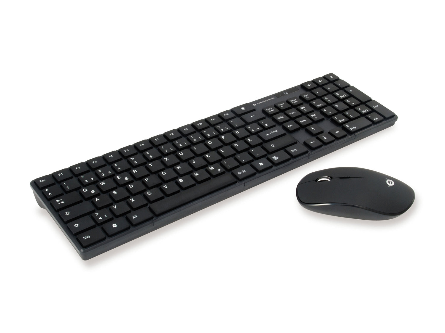 Conceptronic Orazio Teclado (Aleman) + Raton Rf , Qwerty, Negro