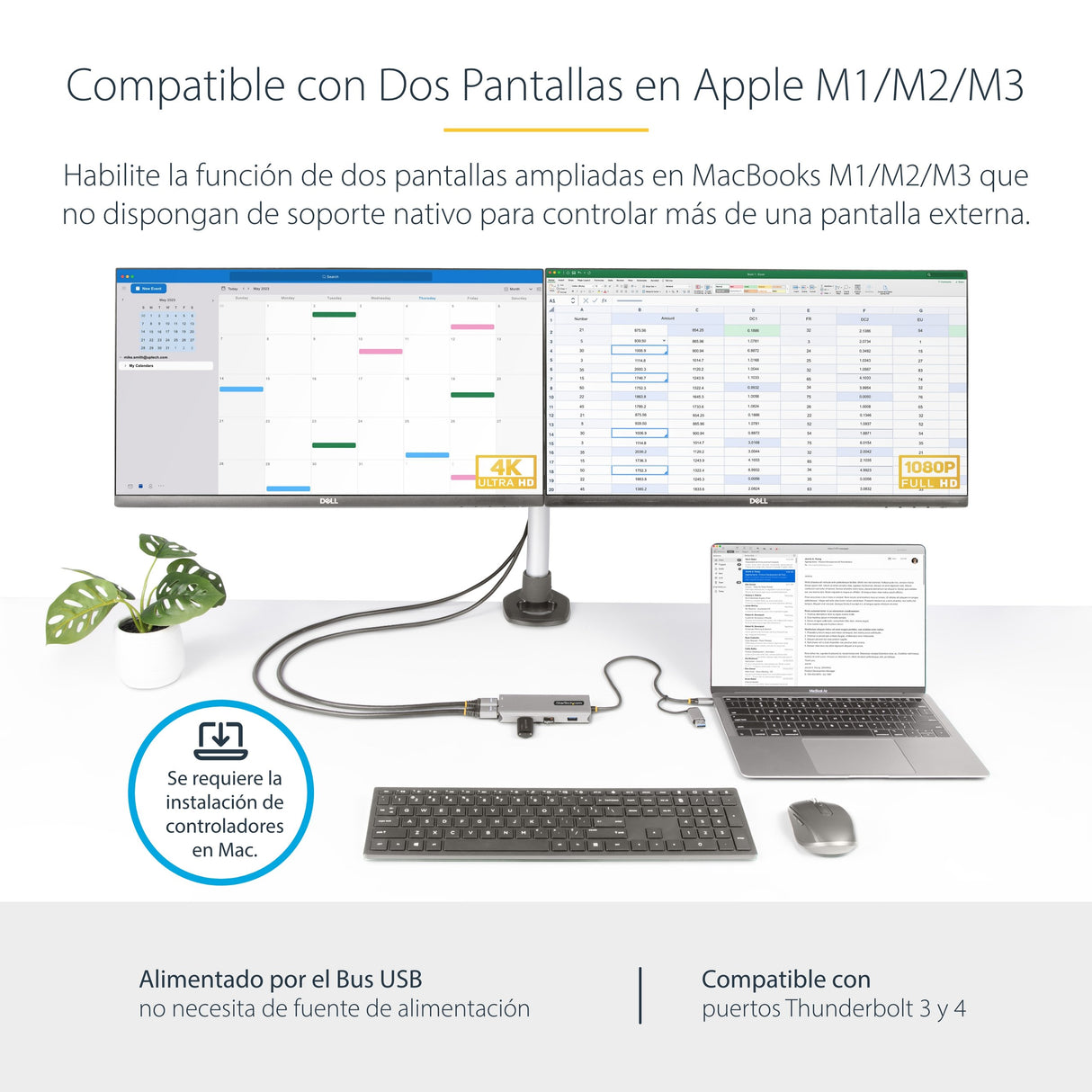 EAN 0065030901260 - StarTech.com 167B-USBC-MULTIPORT base para portátil y replicador de puertos Alámbrico USB 3.2 Gen 1 (3.1 imagen 9
