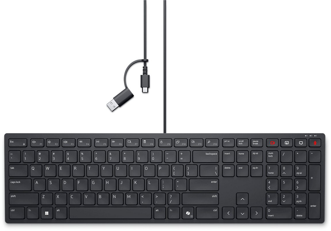 Dell Kb525c - Teclado Français Negro Wired Collaboration Con Cable