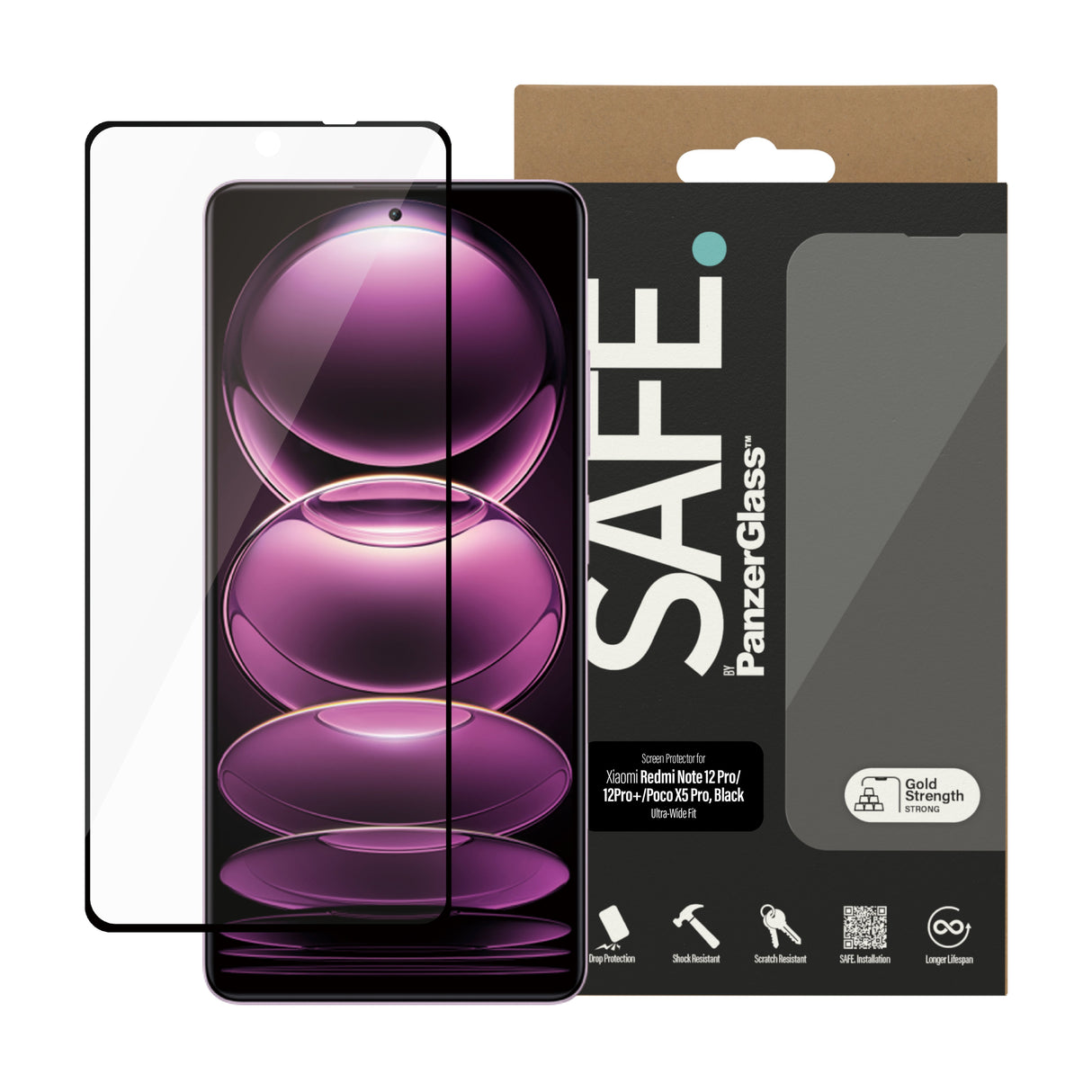 EAN 5711724953453 - PanzerGlass SAFE. by ® Screen Protector Xiaomi Mi 12 Pro 5G | Poco X5 Pro | 12 Pro Plus 5G | Ultra-Wide F imagen 2