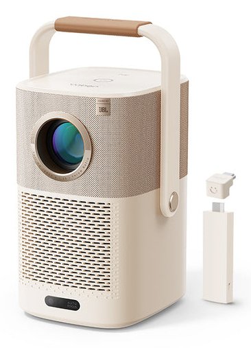 Proyector Portátil Con Batería Yaber T2 Plus Sonido Jbl - Beige