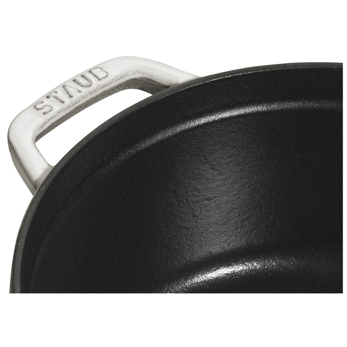 Staub La Cocotte 26cm Rund, Weisser Trüffel, Gusseisen