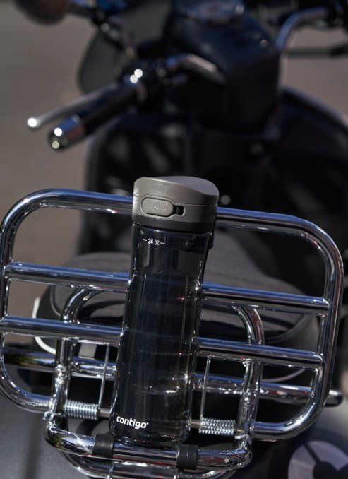 Botella Contigo Jackson 2.0 Bicicleta, Uso Diario, Fitness, Senderismo, Deportes 720 Ml Tritan Negro