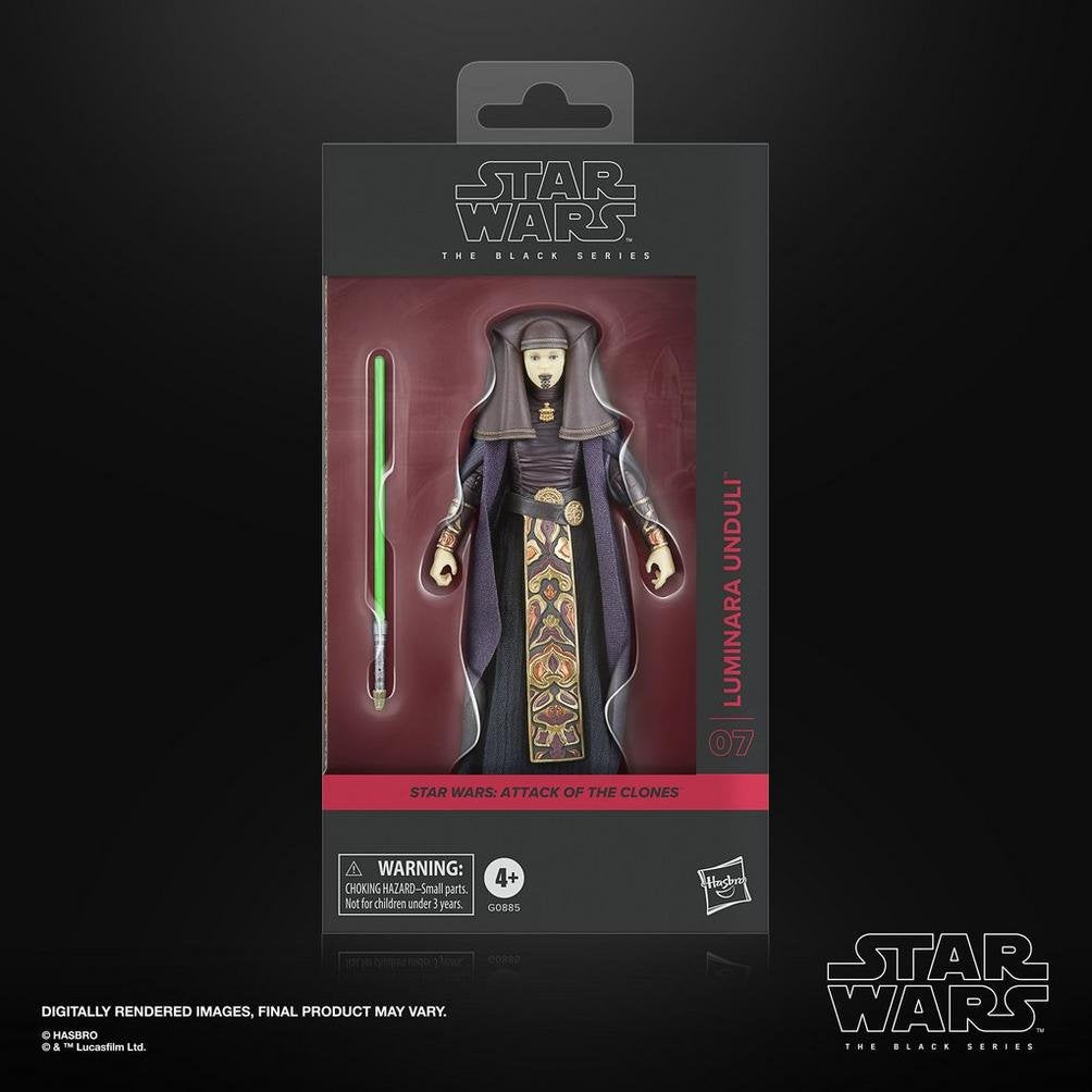 Figura Hasbro Star Wars The Black Series Attack Of The Clones Luminara Unduli