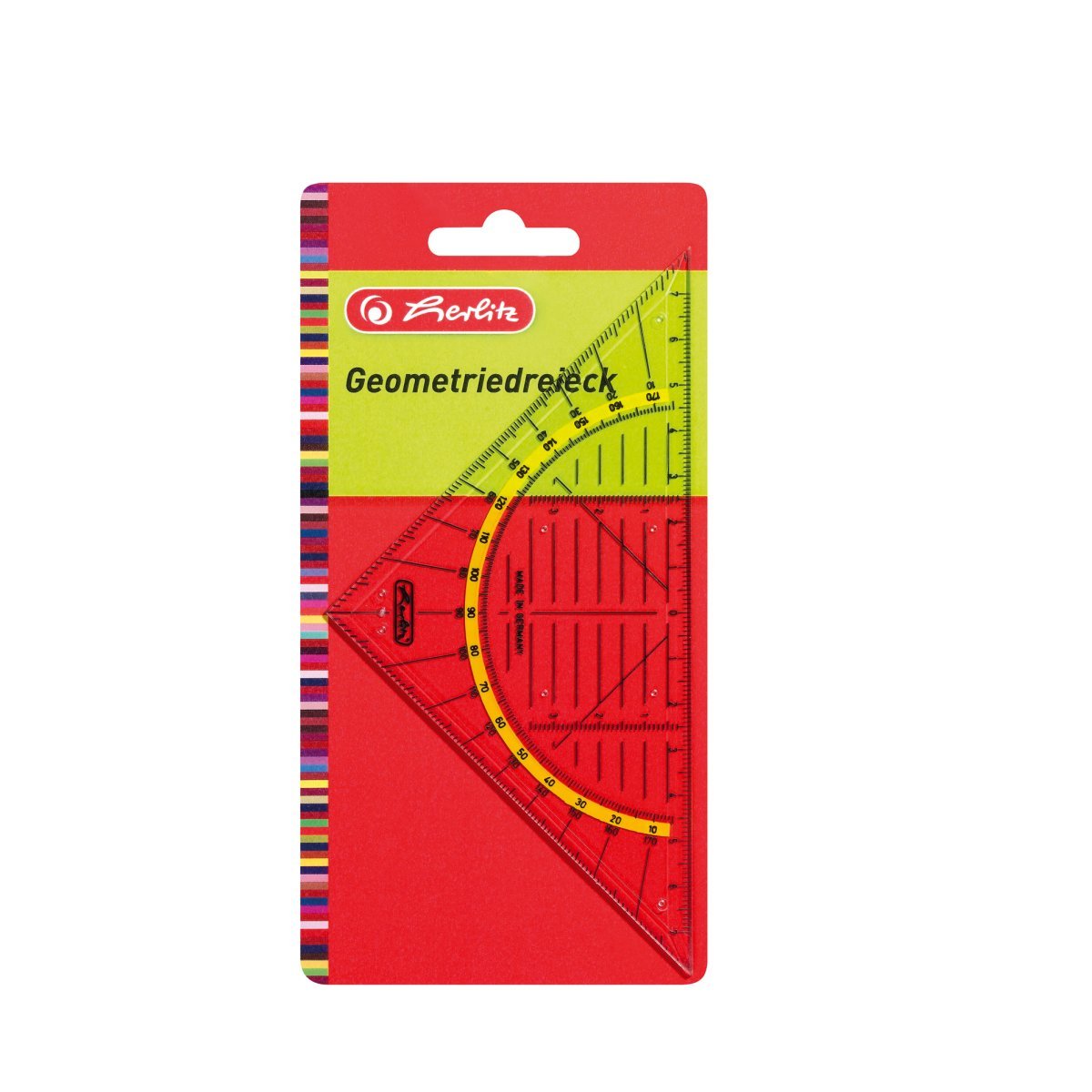 Triángulo De Geometría Herlitz Plástico Pequeño