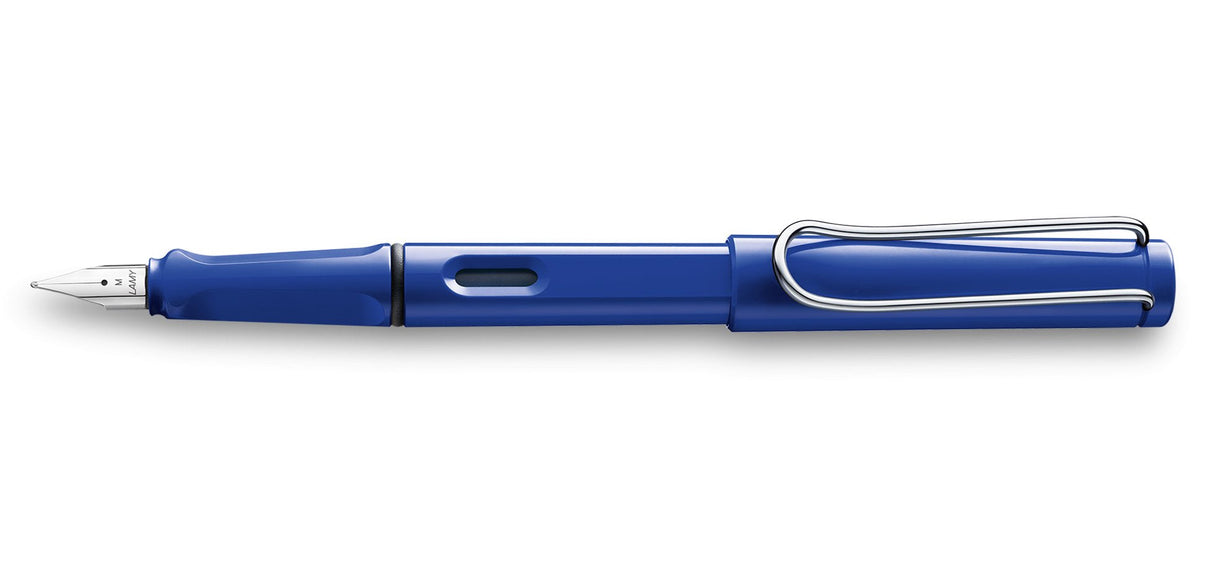 Lamy Pluma Estilográfica Safari 014m Punta Media Tinta Azul Color Azul