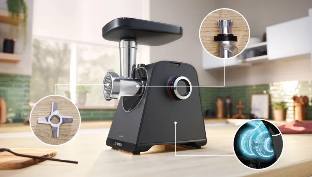 EAN 4242005433728 - Bosch Serie 4 MFWS440B picadora 1900 W Negro, Plata imagen 3