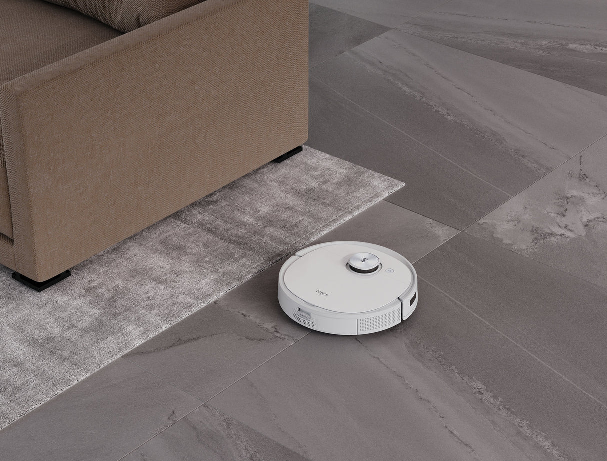 Robot Aspirador Ecovacs Deebot Ozmo T9+ Blanco Con Estación De Vaciado Automático