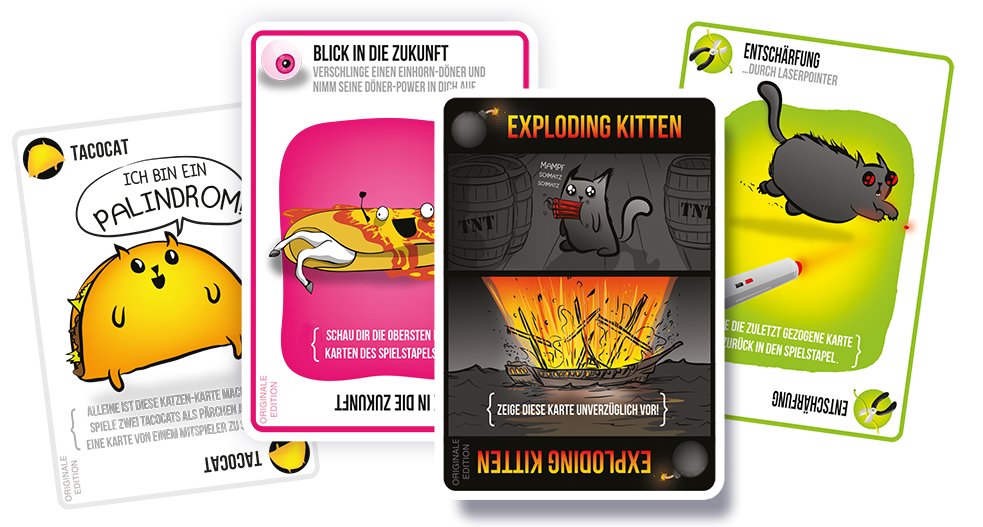 Asmodee Exploding Kitten, Juego De Cartas Asmd0007