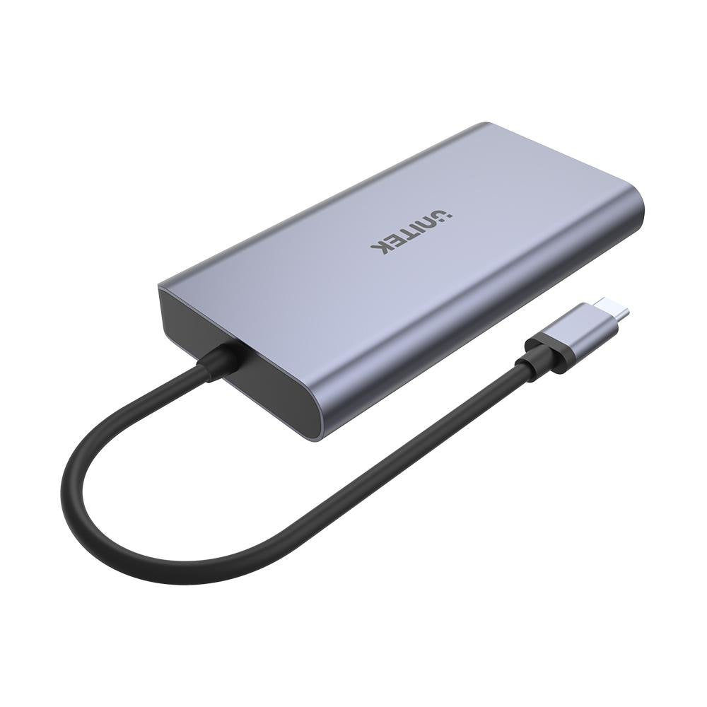 EAN 4894160043283 - UNITEK uHUB S7 USB 3.2 Gen 1 (3.1 Gen 1) Type-C Gris imagen 2