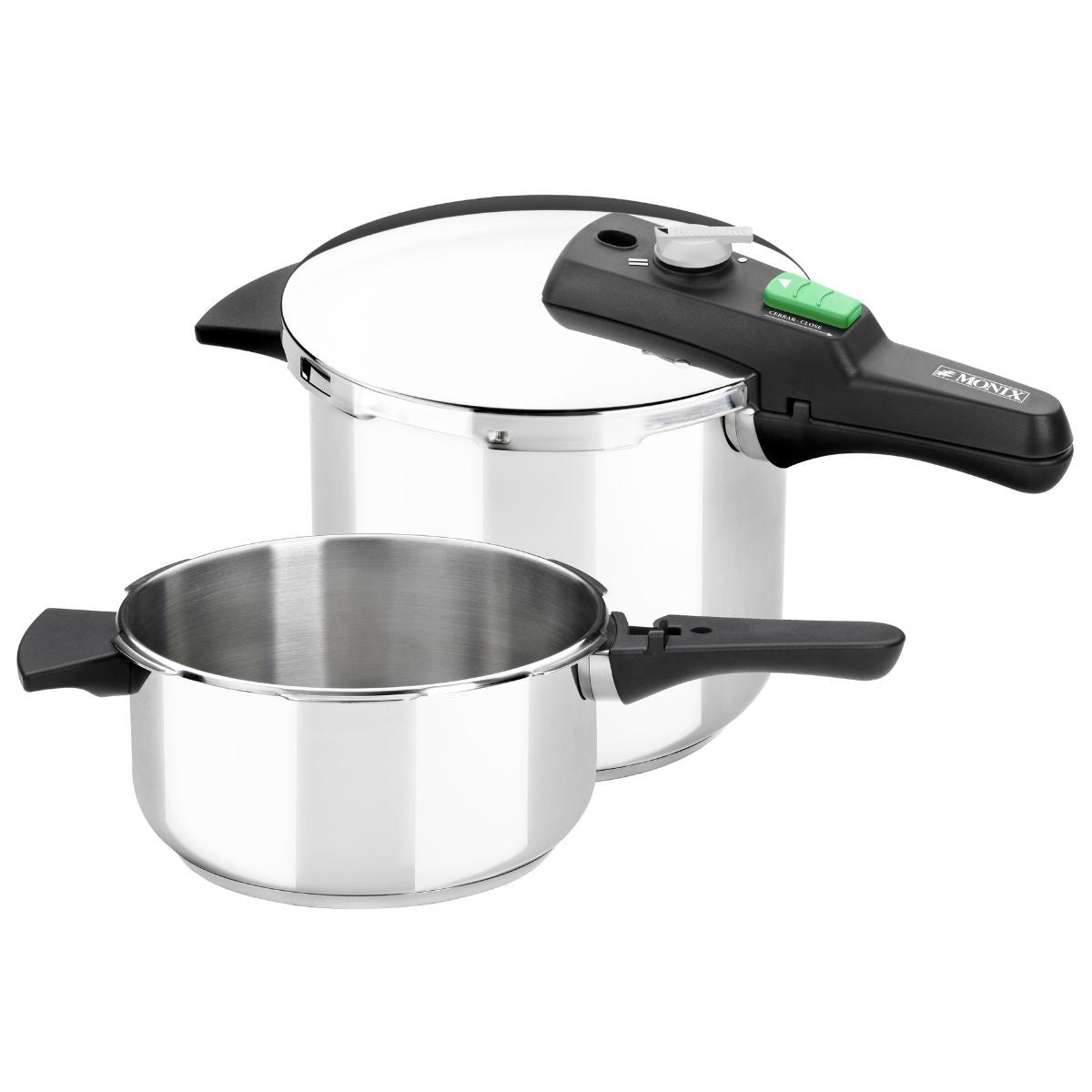 Olla A Presión Rápida Monix Quick M560005 Ø22cm 4+6l Acero Inoxidable