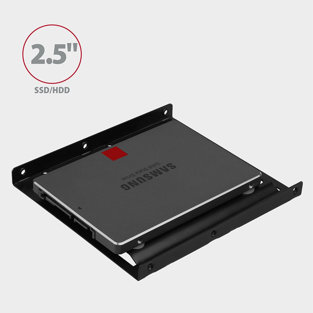 EAN 8595247905482 - Axagon RHD-125B Halterahmen für 1x 2.5\" im 3.5\" Slot - schwarz Negro Metal imagen 2