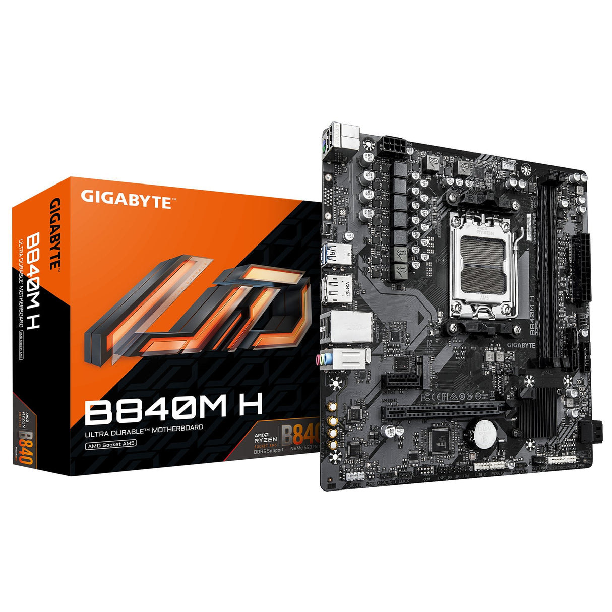 Gigabyte Mainboard B840m H - Micro Atx - Socket Am5 - Amd B840