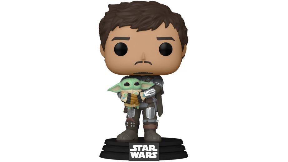 Funko Pop Star Wars The Mandalorian Mando Sujetando Baby Yoda Nio 54525 (Preorder Reserva Ya)