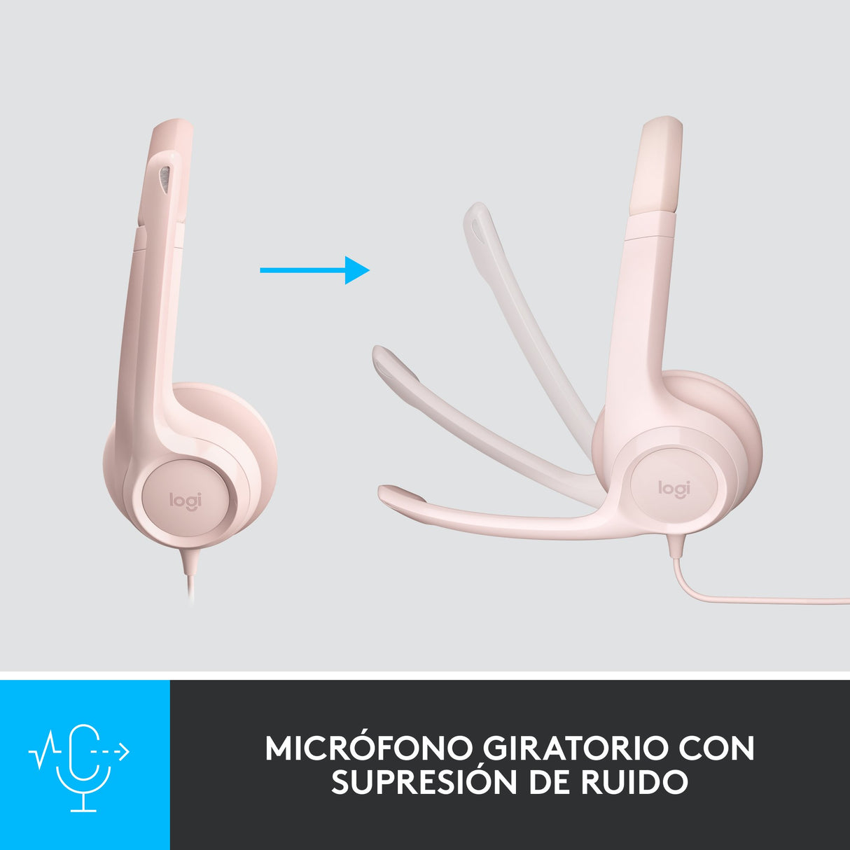 EAN 5099206107298 - Logitech 981-001281 auricular y casco Auriculares Alámbrico Diadema Oficina/Centro de llamadas USB tipo A imagen 8