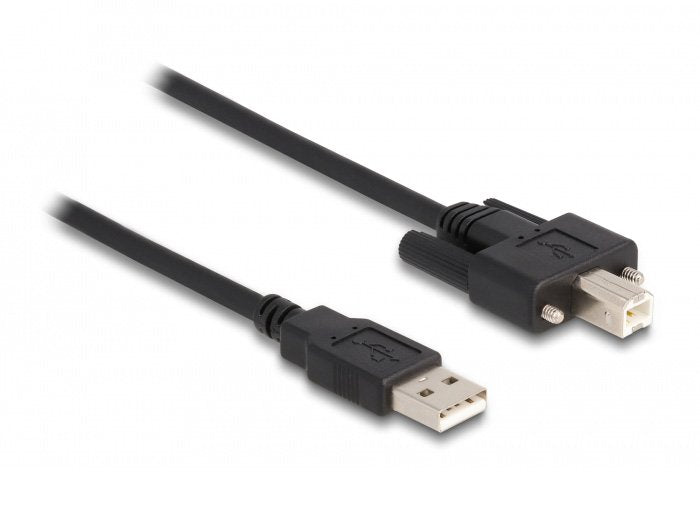Delock Cable Usb 2.0 Tipo A Conector Macho A Tipo B Conector Macho Con Tornillos 2 M