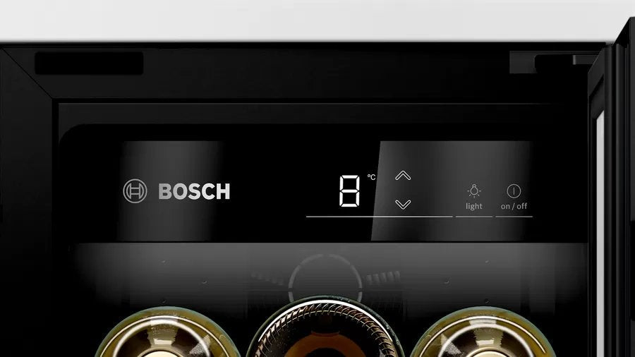 Serie Bosch Hogar Kuw20vhf0 6, Refrigerador Para Vinos Negro Kuw20vhf0
