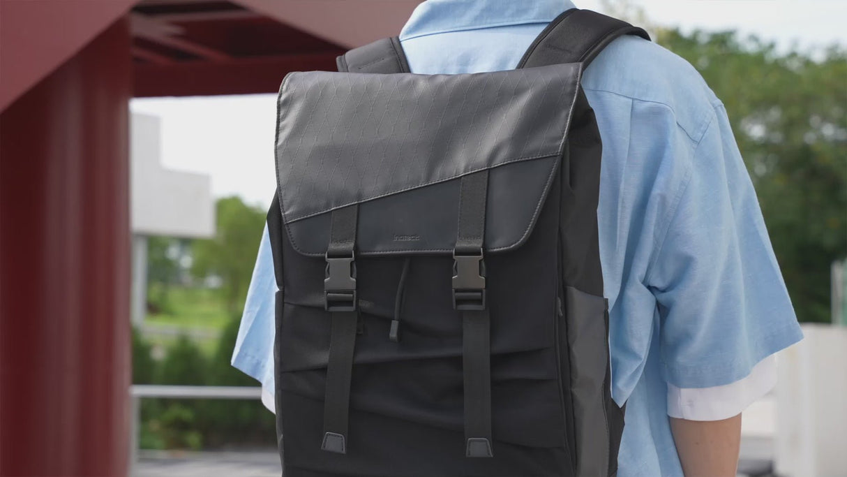 EAN 6976521110839 - Inateck BP01008 mochila Mochila de viaje Negro Poliéster, Poliuretano (PU), Tela cruzada imagen 2