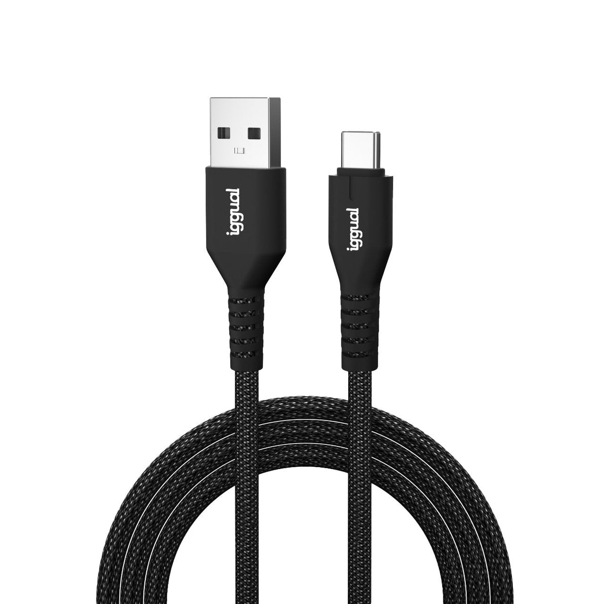 Cable Iggual Usb-A A Tipo C 3a 180 Cm Trenzado