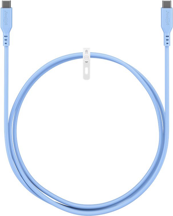 Goobay Usb-C Silicone Cable, 1.5 M, Blue