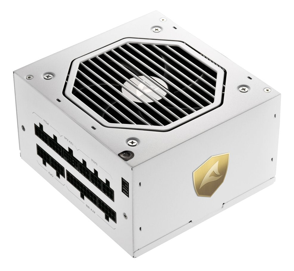 Fuente De Alimentación Sharkoon Rebel P20 1000 Blanco Para Pc Blanco, 1x Conexión De Alta Potencia De 12 Pines, 4x Pcie, Gestión De Cables, 1000 Vatios 4044951042425