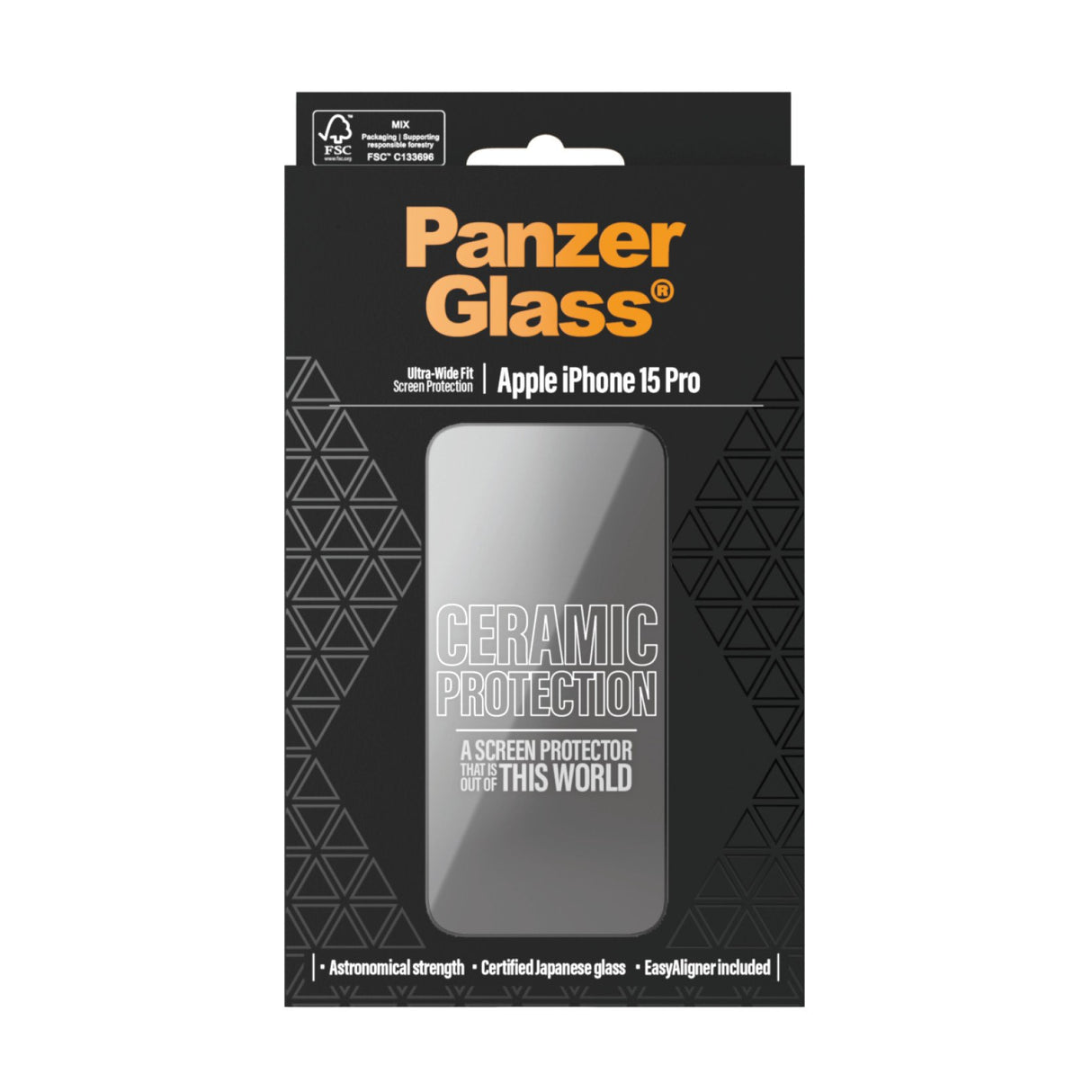 EAN 5711724028380 - PanzerGlass ® Ceramic Screen Protector iPhone 15 Pro | Ultra-Wide Fit w. EasyAligner Protector de pantall imagen 3