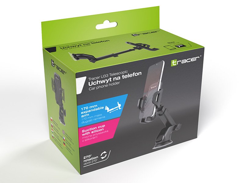 EAN 5907512867136 - Tracer TRAUCH46871 soporte Soporte pasivo Teléfono móvil/smartphone Negro imagen 7