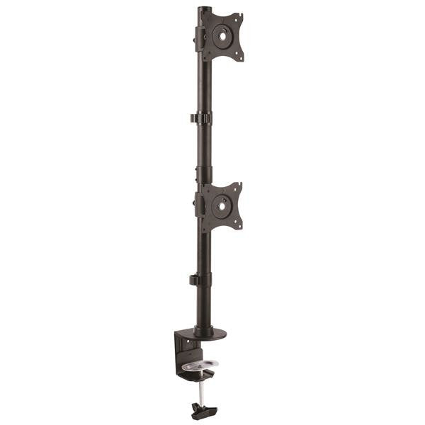 EAN 0065030870146 - StarTech.com ARMDUALV soporte para monitor 68,6 cm (27") Escritorio Negro imagen 1
