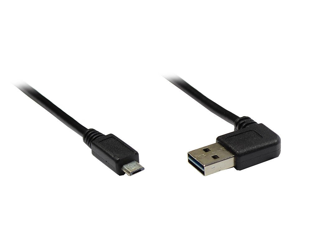 Good Connections Usb2.0 Cable Easy A Angulado.-Micro B Negro. 2m