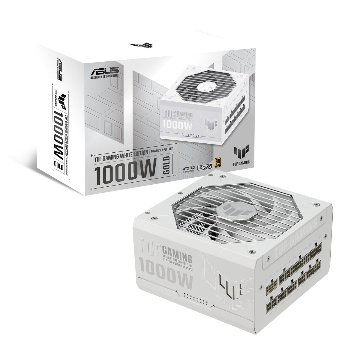 Asus Tuf Gaming 1000w Gold White Edition Unidad De Fuente De Alimentación 20+4 Pin Atx Atx Blanco