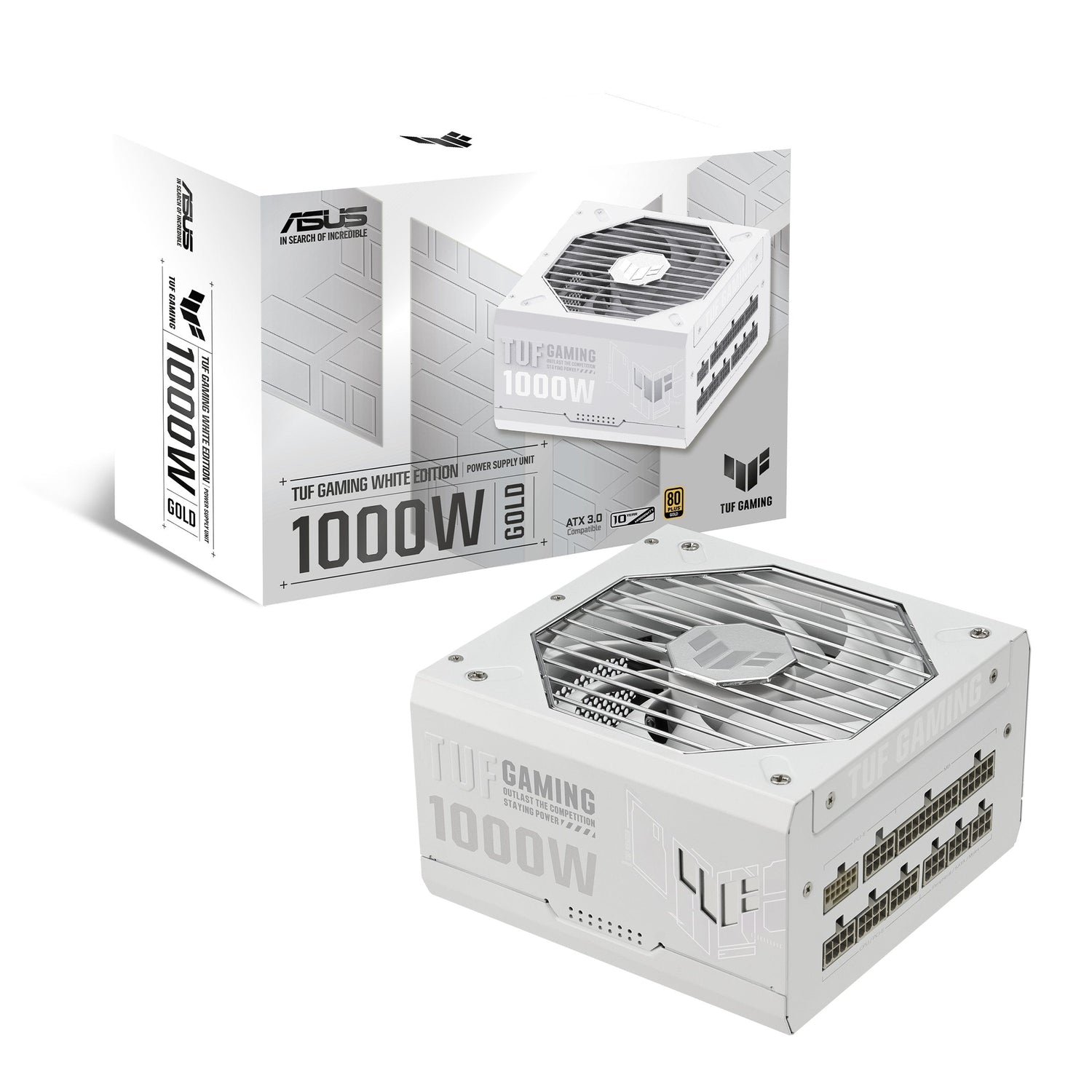 Asus Tuf Gaming 1000w Gold White Edition Unidad De Fuente De Alimentación 20+4 Pin Atx Atx Blanco