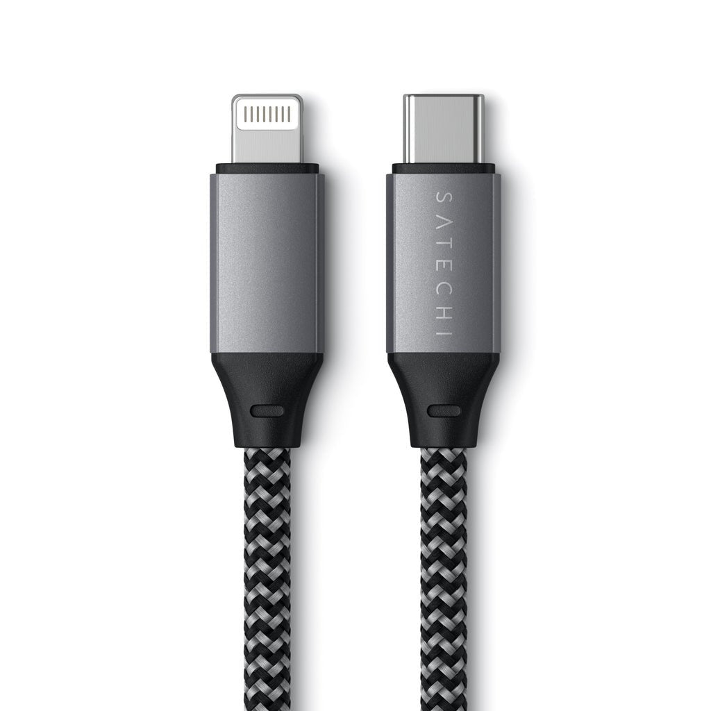 Usb Cable 0.25 M Usb C Usb C/Lightning Black, Grey