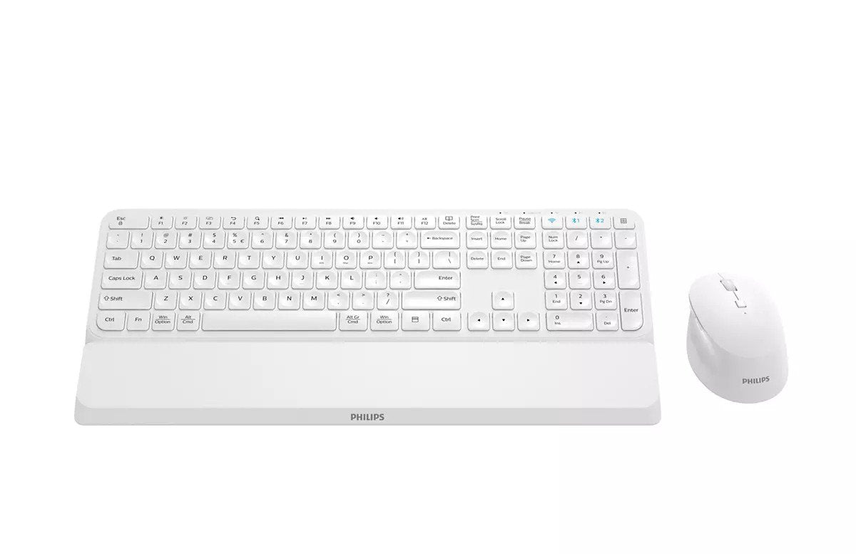 EAN 8712581780524 - Philips 6000 series SPT6607W/16 teclado Ratón incluido Universal RF Wireless + Bluetooth QWERTY Inglés Bl imagen 1