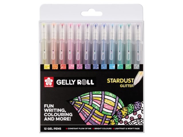 EAN 8710141131571 - Sakura POXPGBSTA12 bolígrafo de gel Fino Bolígrafo de gel con tapa Multicolor 12 pieza(s) imagen 1