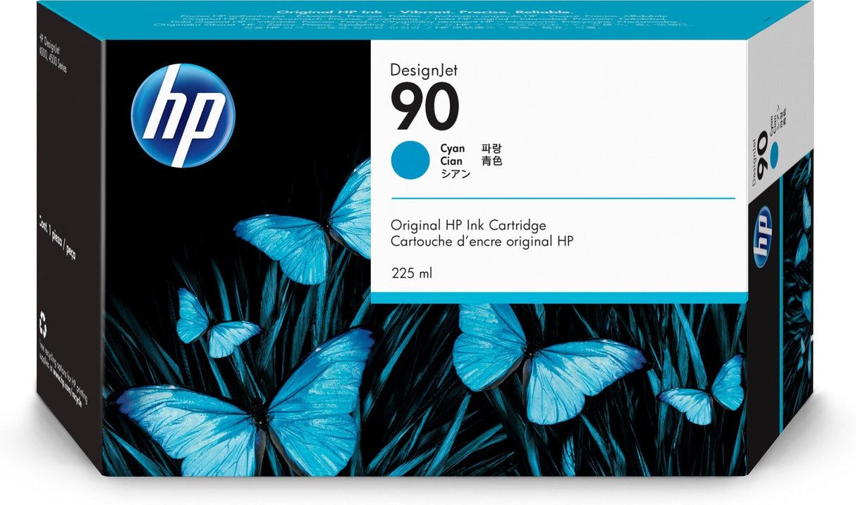 Hp Cartucho De Tinta Designjet 90 Cian De 225 Ml Cartucho De Tinta Cian De 225 Ml