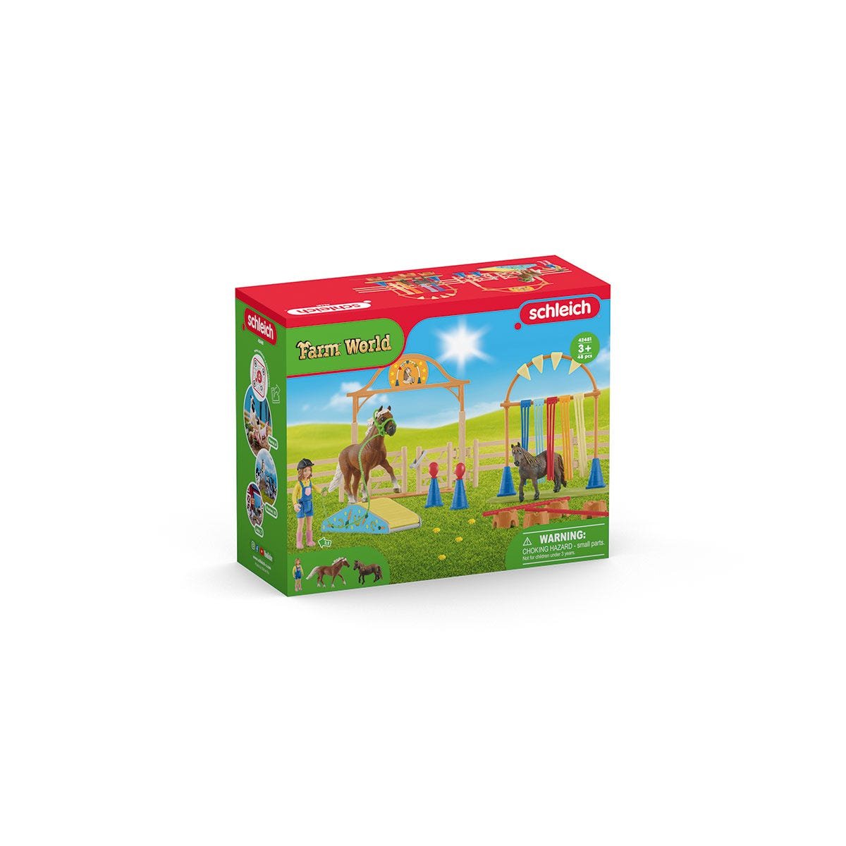Schleich Farm World Pony Agility Training, Figura De Juguete 42481