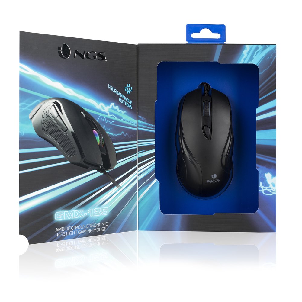 EAN 8435430618020 - NGS GMX-125 ratón Juego Ambidextro USB tipo A Óptico 7200 DPI imagen 6