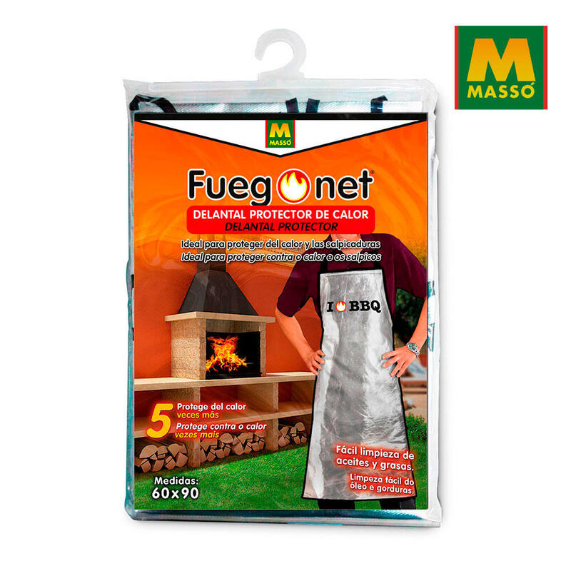 Delantal Protector De Calor 60x90cm Fuegonet
