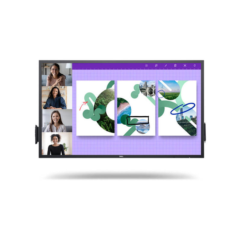 Dell P5524qt 55" Clase Diagonal (54.64" Visible) Pantalla Lcd Con Retroiluminación Led Interactivo Con Pantalla Táctil (Multitáctil) 4k Uhd (2160p) 3840 X 2160