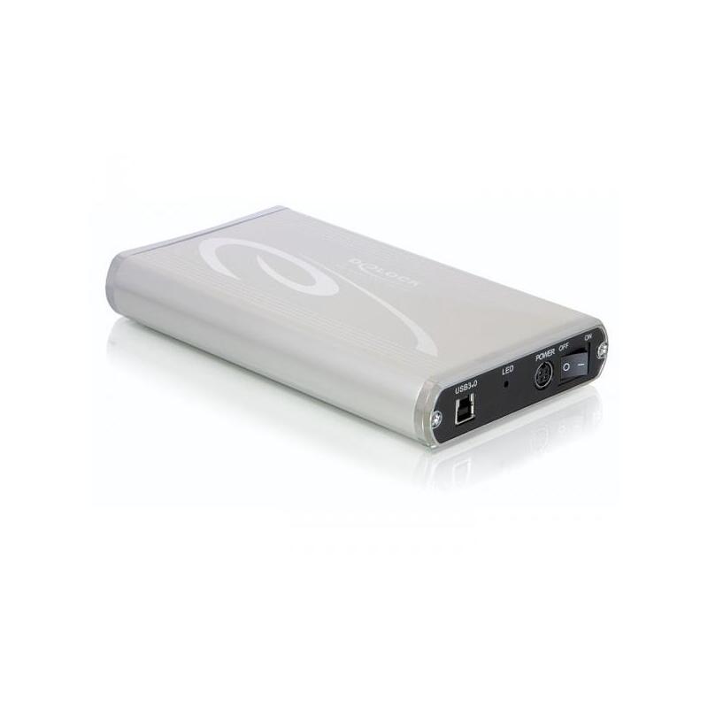 Delock 42478 Caja Para Disco Duro Externo 3.5" Gris
