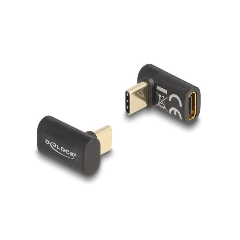 Delock 60056 Adaptador Usb 40 Gbps Usb Type-C Pd 3.0 100 W Macho A Puerto Hembra Sesgado 8k 60 Hz
