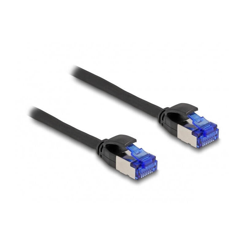 Delock 80225 Cable De Red Rj45 Cat.6a S/Ftp Slim 0,25 M Negro