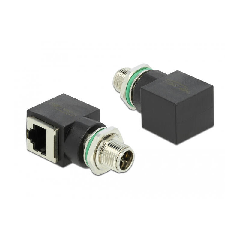 Delock Adaptador De Red M12 X-Kodiert 8 Pin Conector Macho A Rj45 Conector Hembra