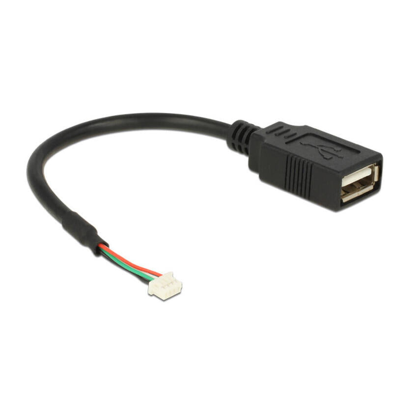 Delock Base De Conexiones Del Cable Usb 2.0 Hembra De 4 Contactos 1,25 Mm Usb 2.0 Tipo-A Hembra 15 Cm