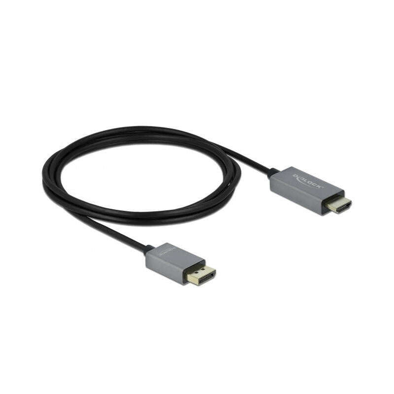 Delock Cable Activo Displayport 1.4 -> Hdmi 4k 60 Hz (Hdr) 2 M