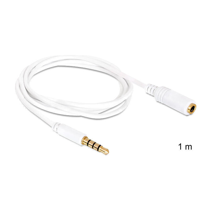 Delock Cable Audio Stereo Jack 3.5 Mm Macho/Hembra