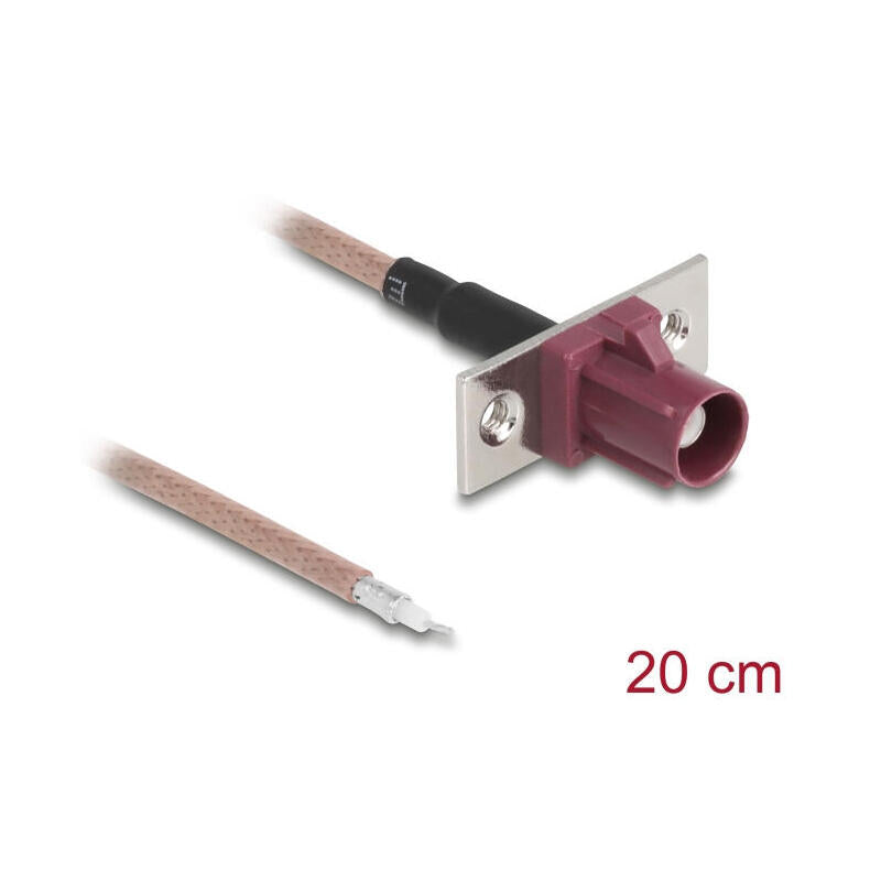 Delock Cable De Antena Fakra D Hembra A Offenen Kabelenden Rg-316 20 Cm